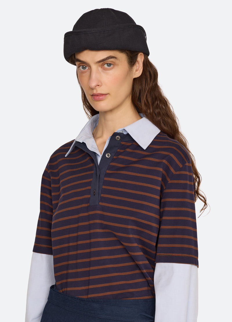 black-saylor hat-front view - 3