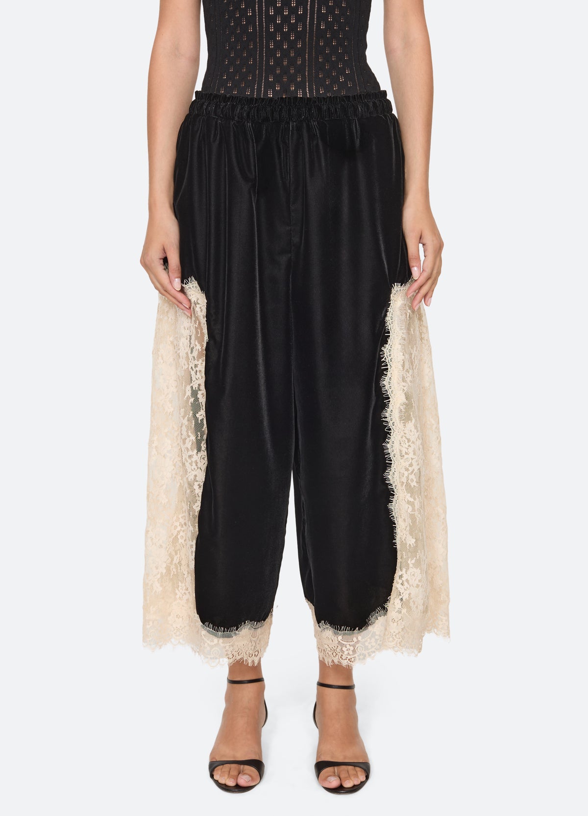 black-evette pants-front view - 2