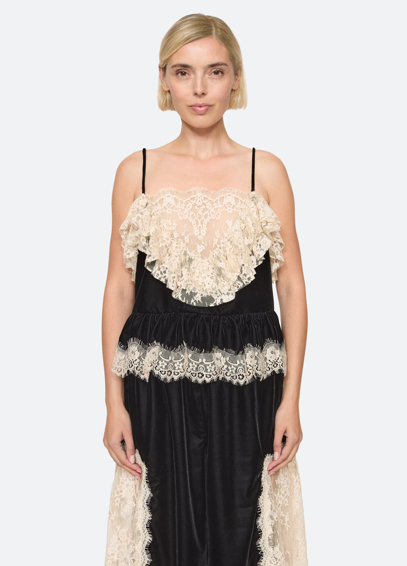 black-evette cami-front view 2 - 6