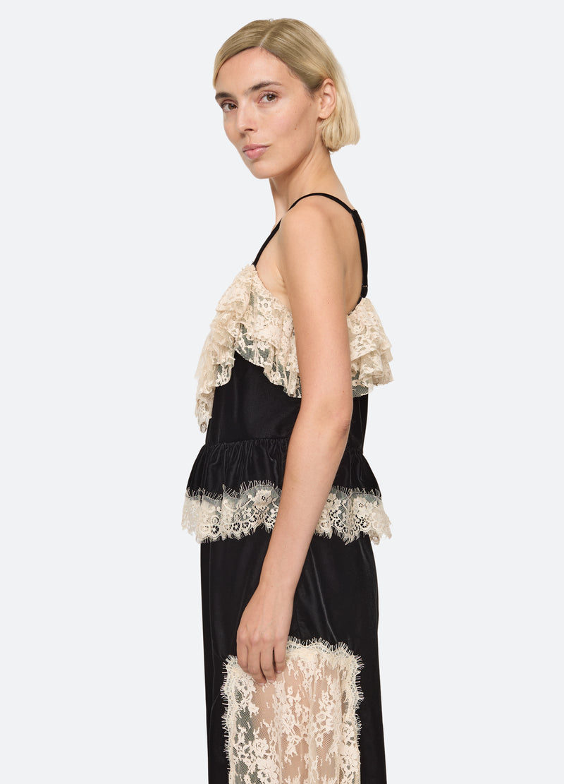 black-evette cami-side view - 4