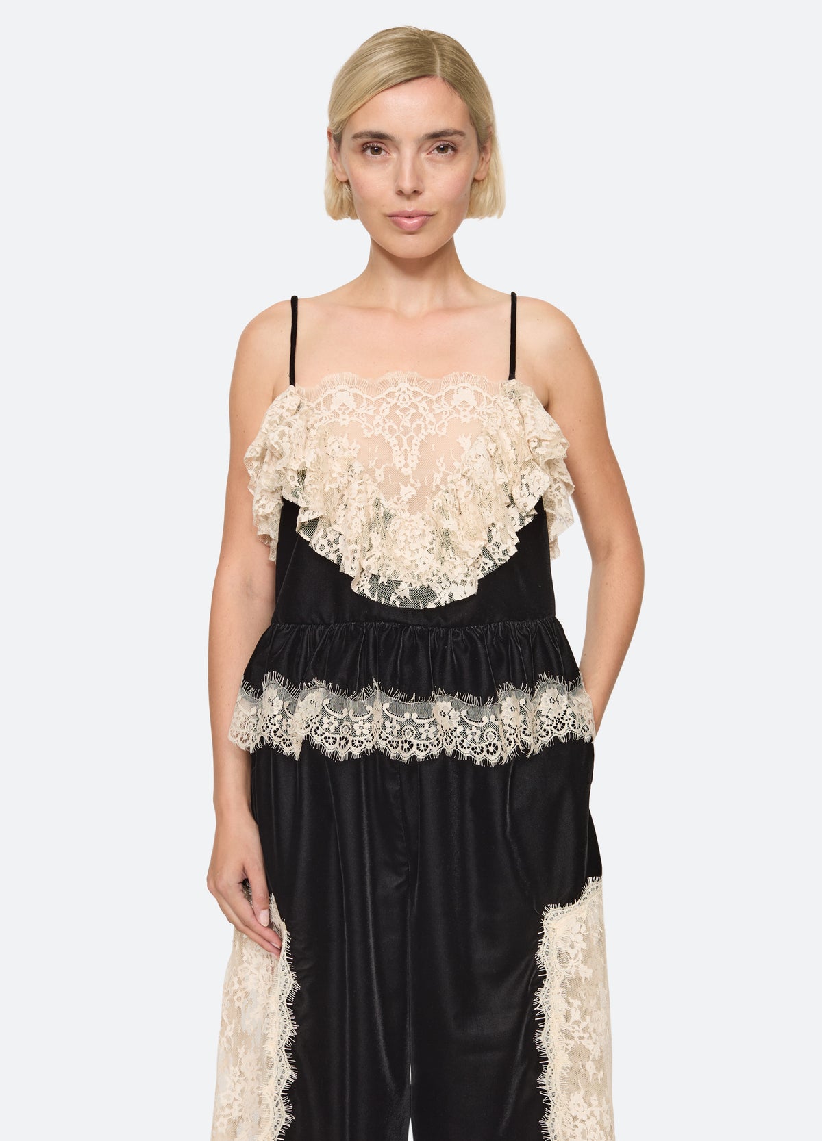 black-evette cami-front view