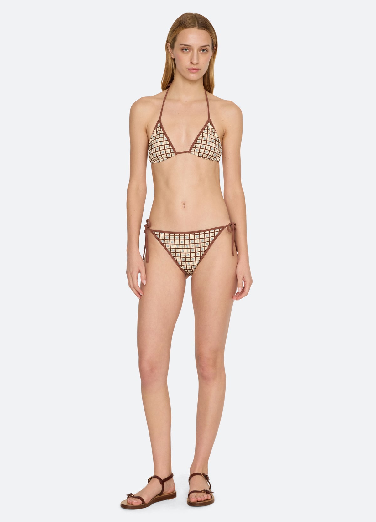 multi-alix bikini top-full body view - 5