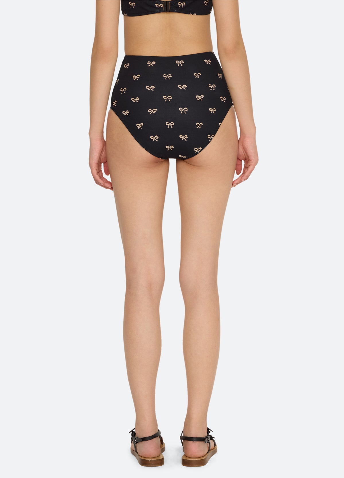 black-lauren bikini bottom-back view - 3