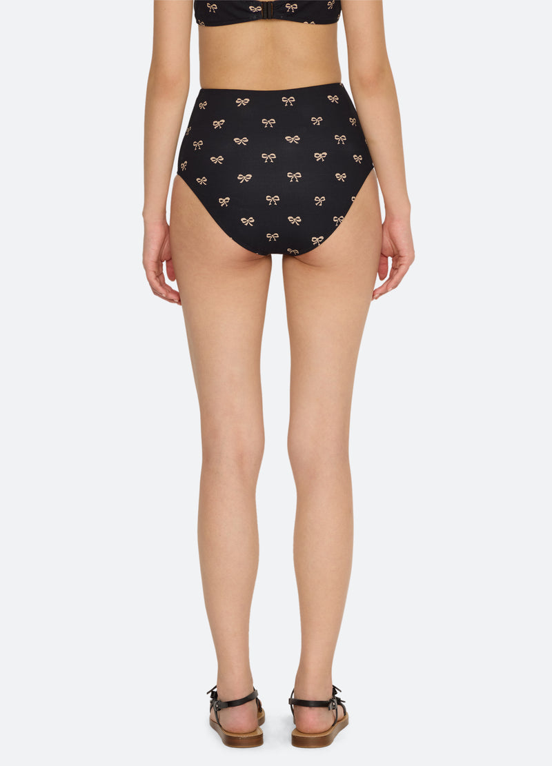 black-lauren bikini bottom-back view - 3