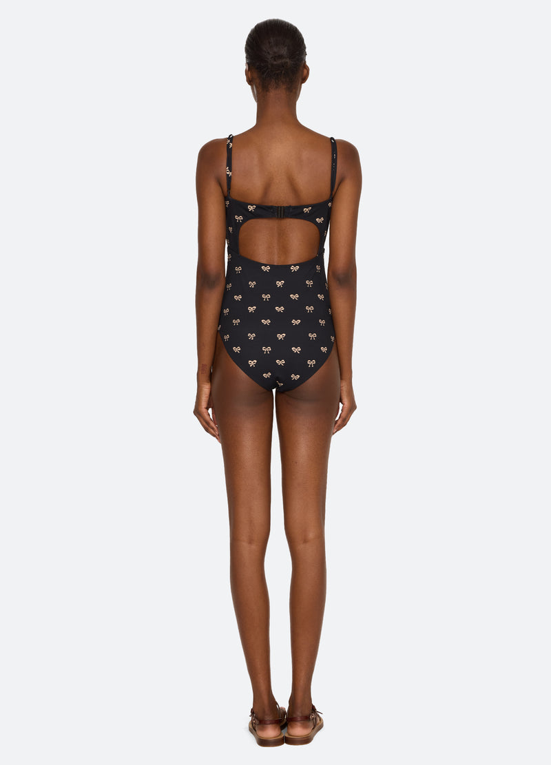black-lauren one piece-back view - 3