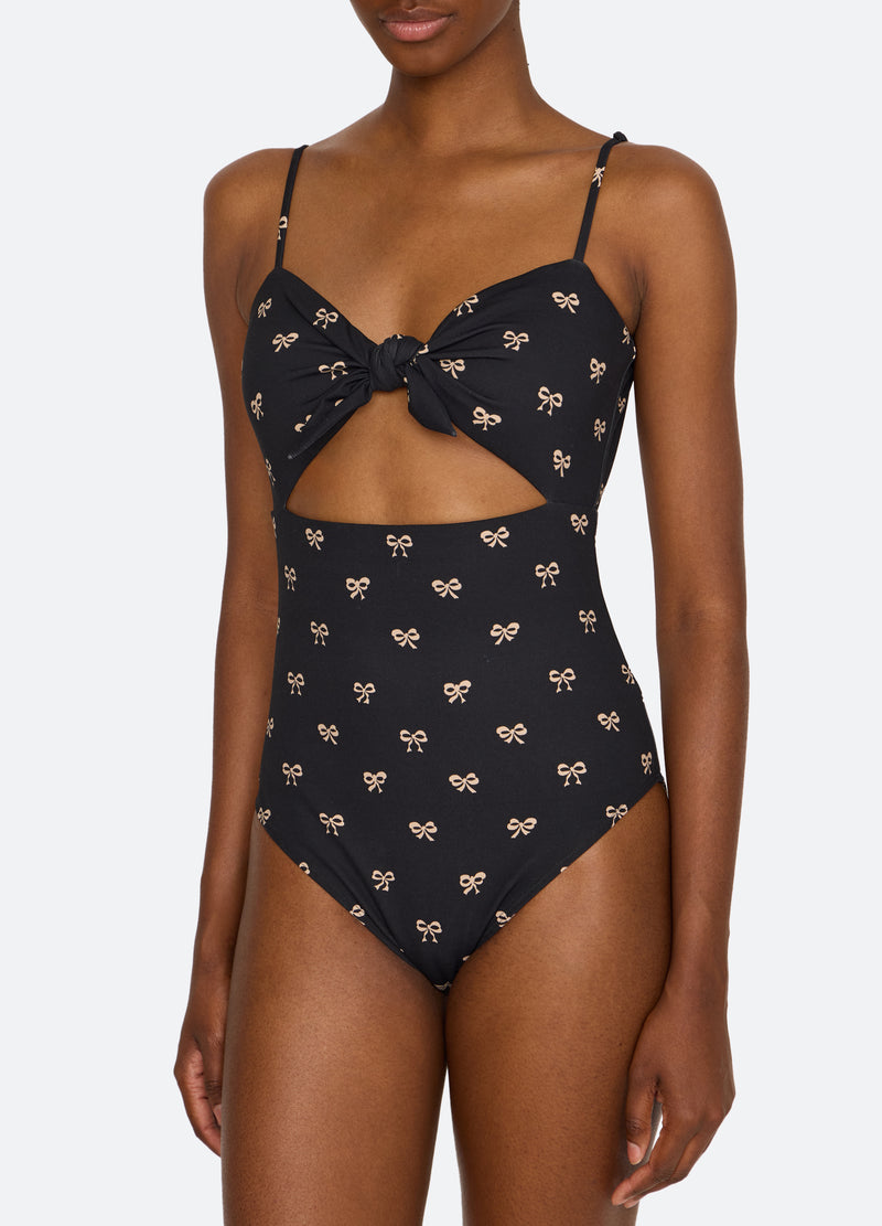 black-lauren one piece-detail view - 8