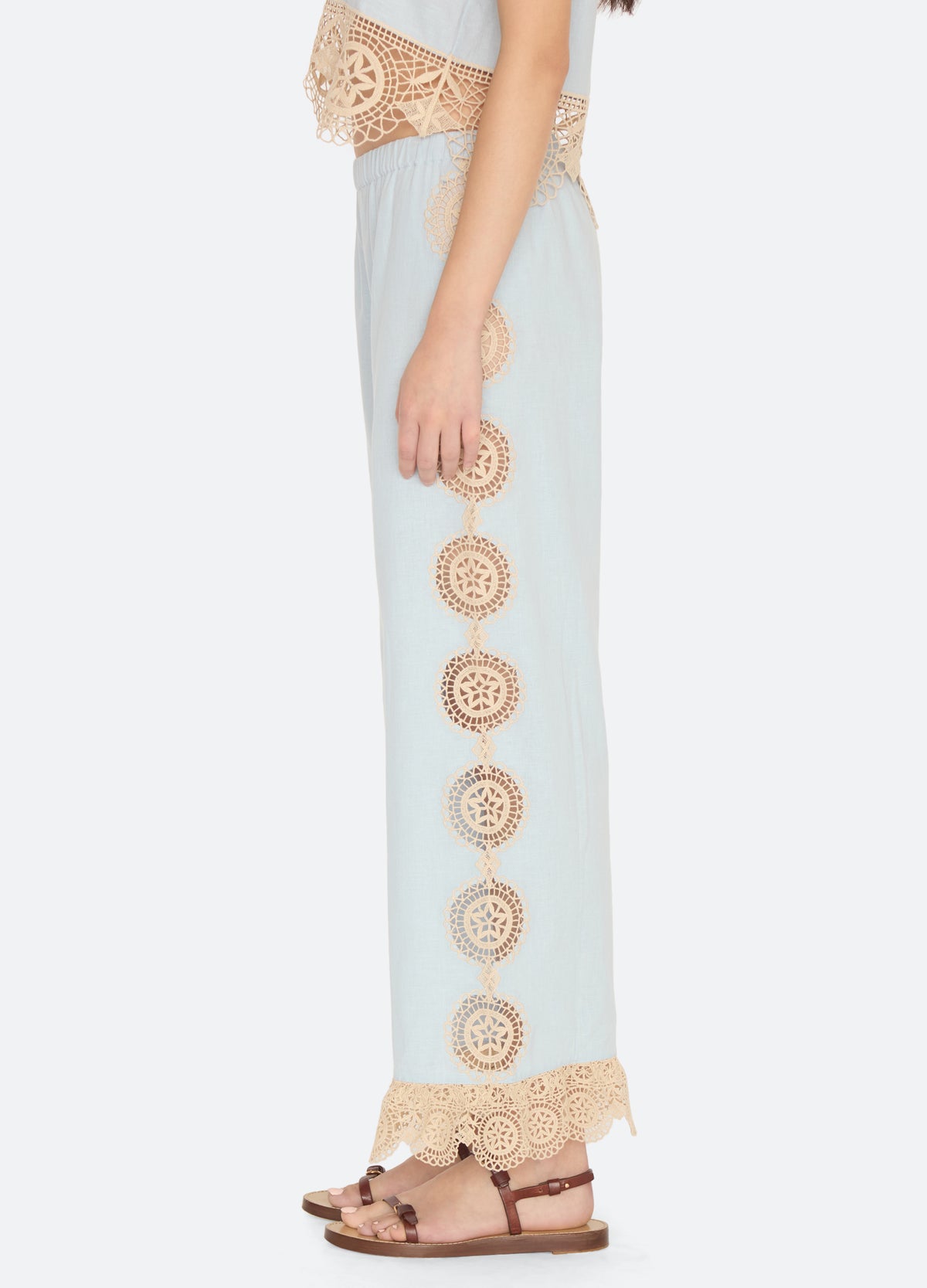 blue-niamh pants-side view - 6
