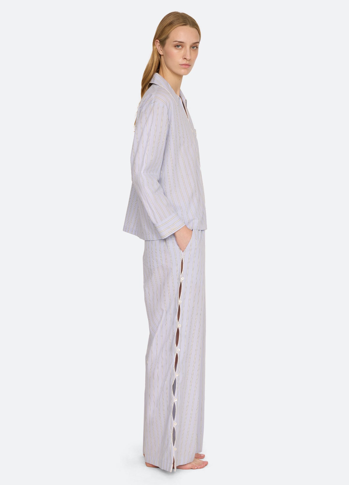 multi-delfine pajama set-side view - 4