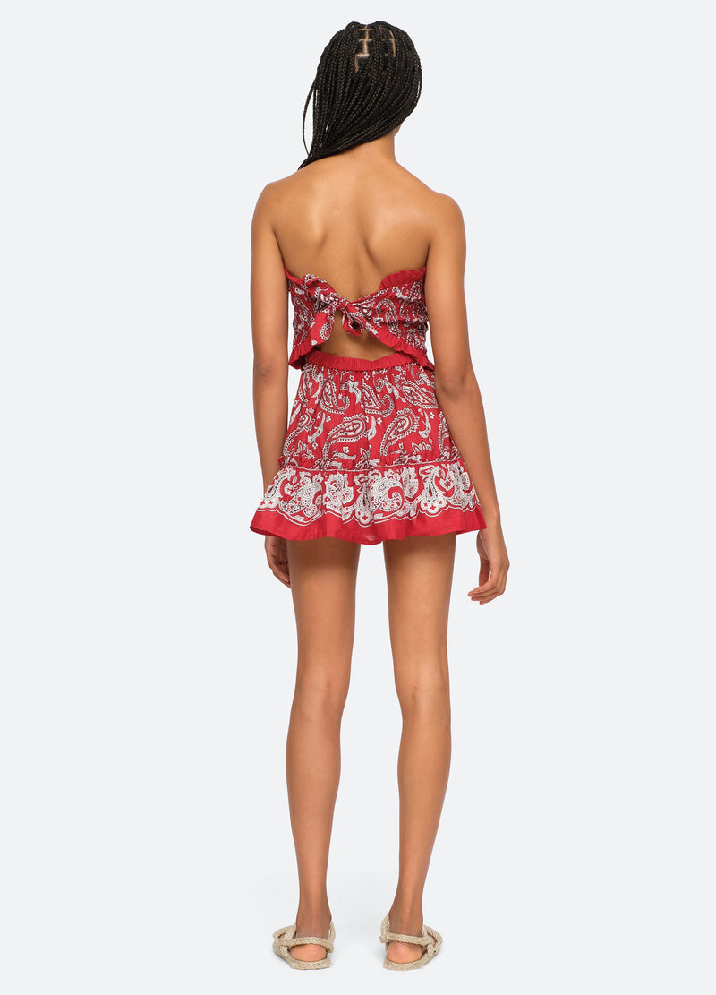 red-theodora cover up-back view - 5