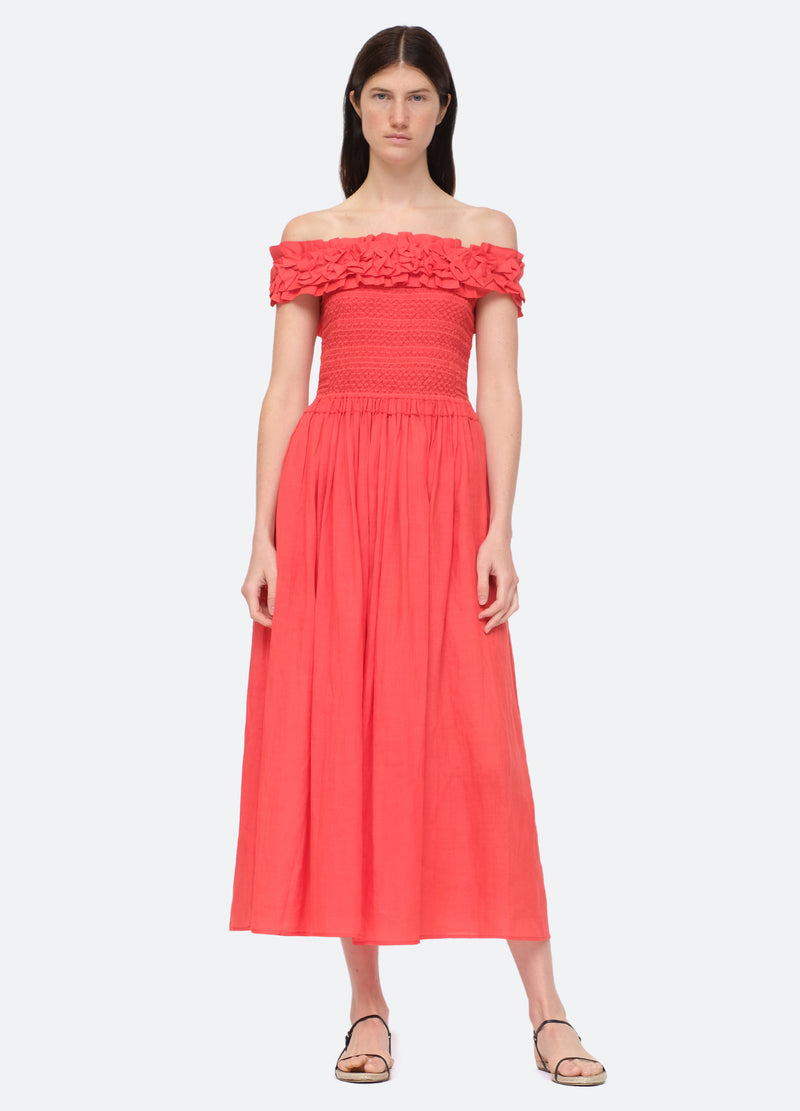 red-frida dress-front view - 10