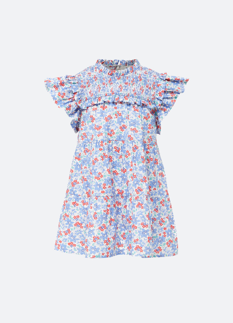 Peggy - Sidney Playsuit - Blue Floral – Fox in Sox Kids