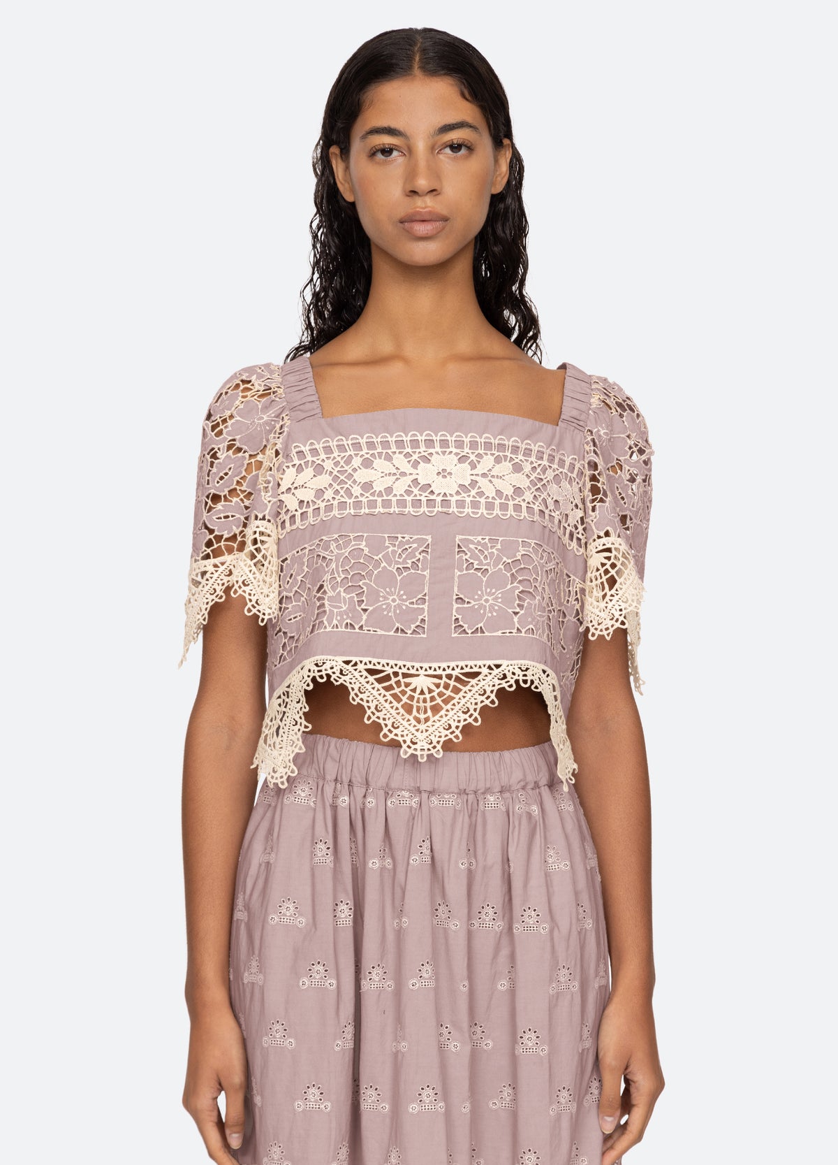 lilac-joah s/s top-front view - 12
