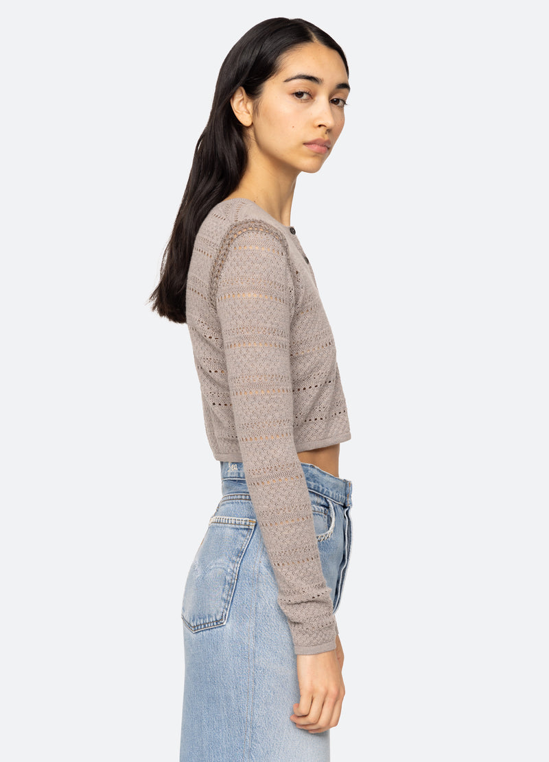 grey-syble cardigan-side view - 10