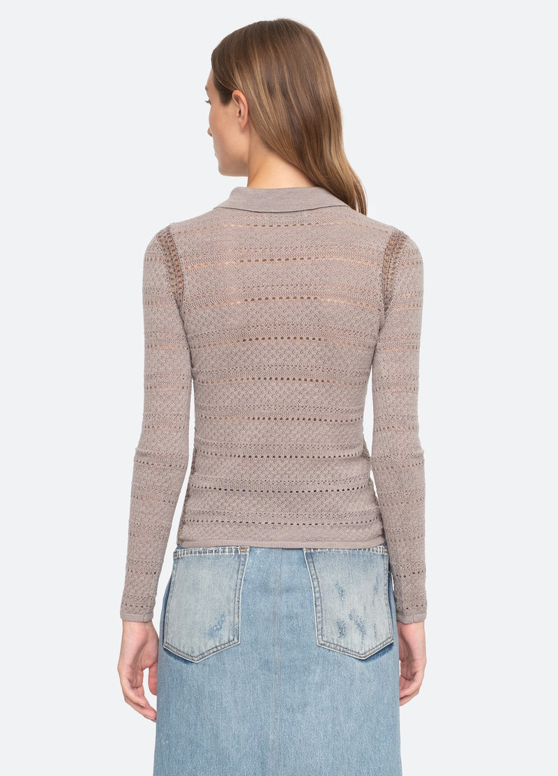 grey-syble sweater-back view - 8