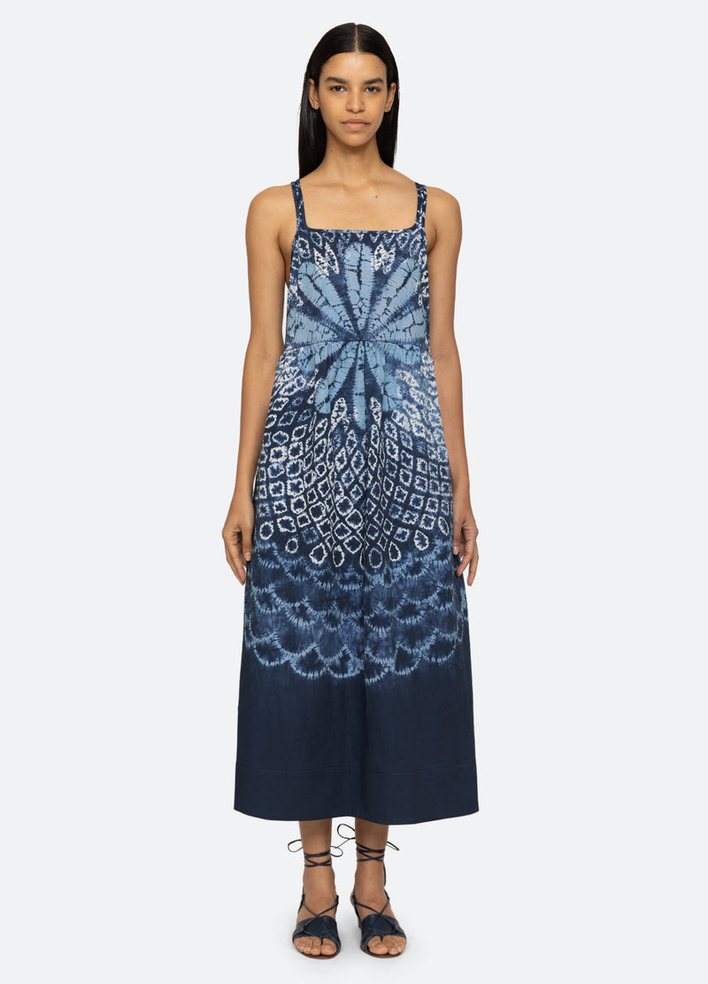 blue-blythe tank dress-front view - 1