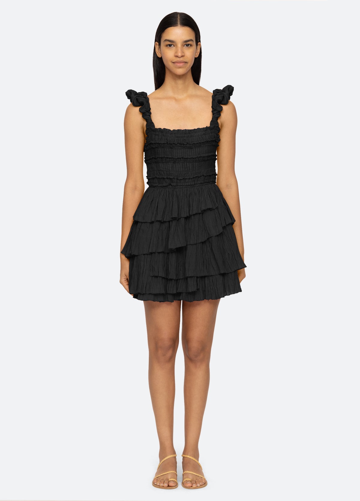 black-cole tiered dress-front view 2 - 13