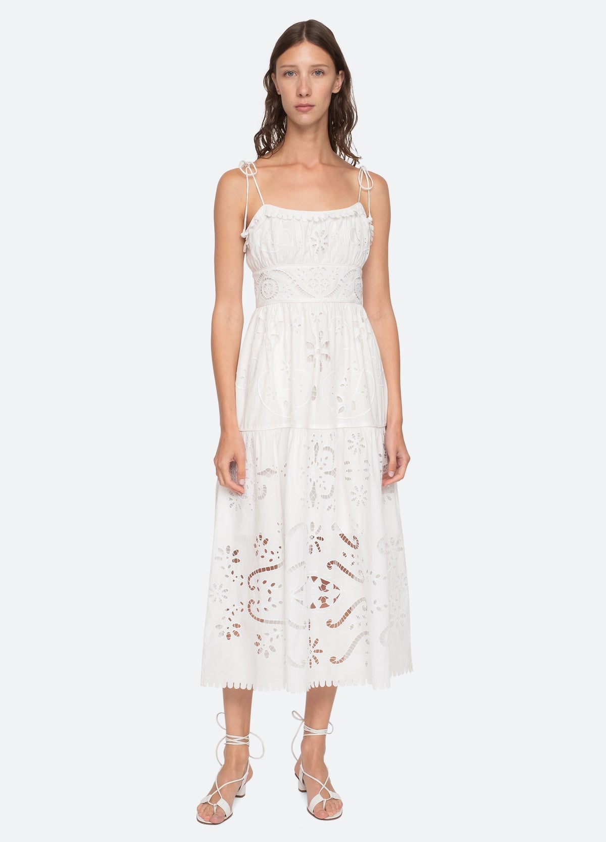 white-liat dress-front view - 9