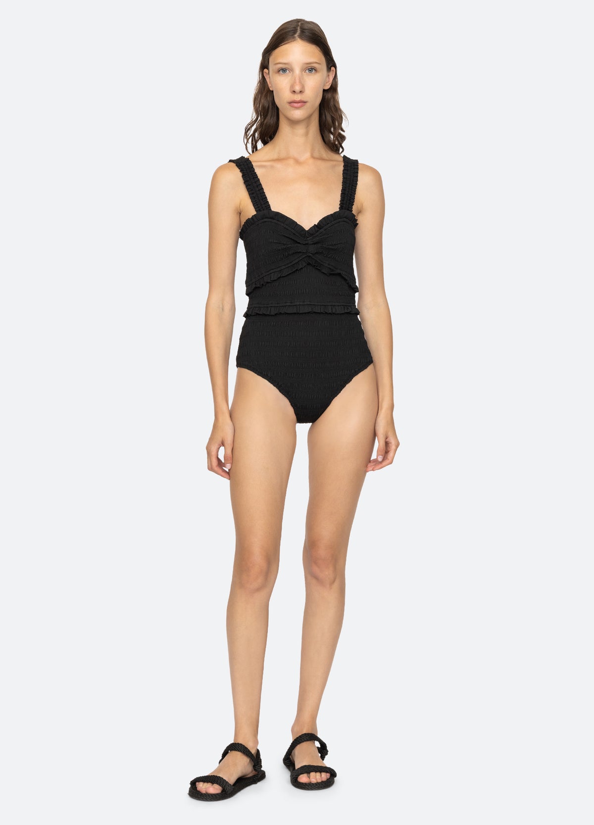 black-brice one piece-front view