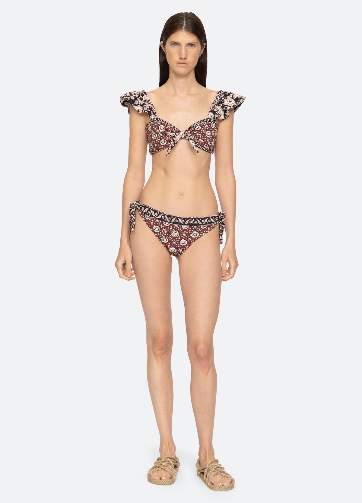 red-danae bikini top-full body view - 7