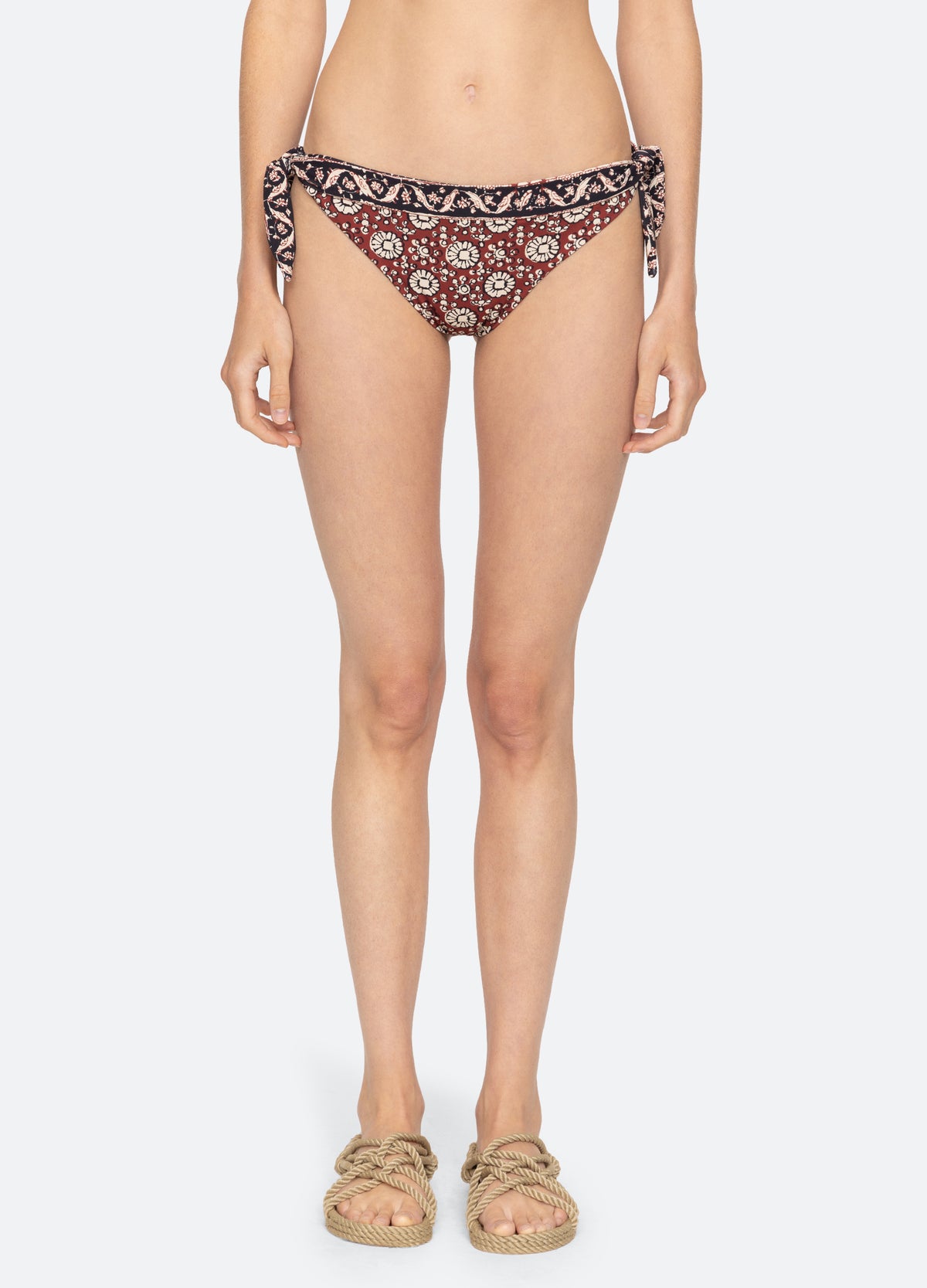 red-danae bikini bottom-front view