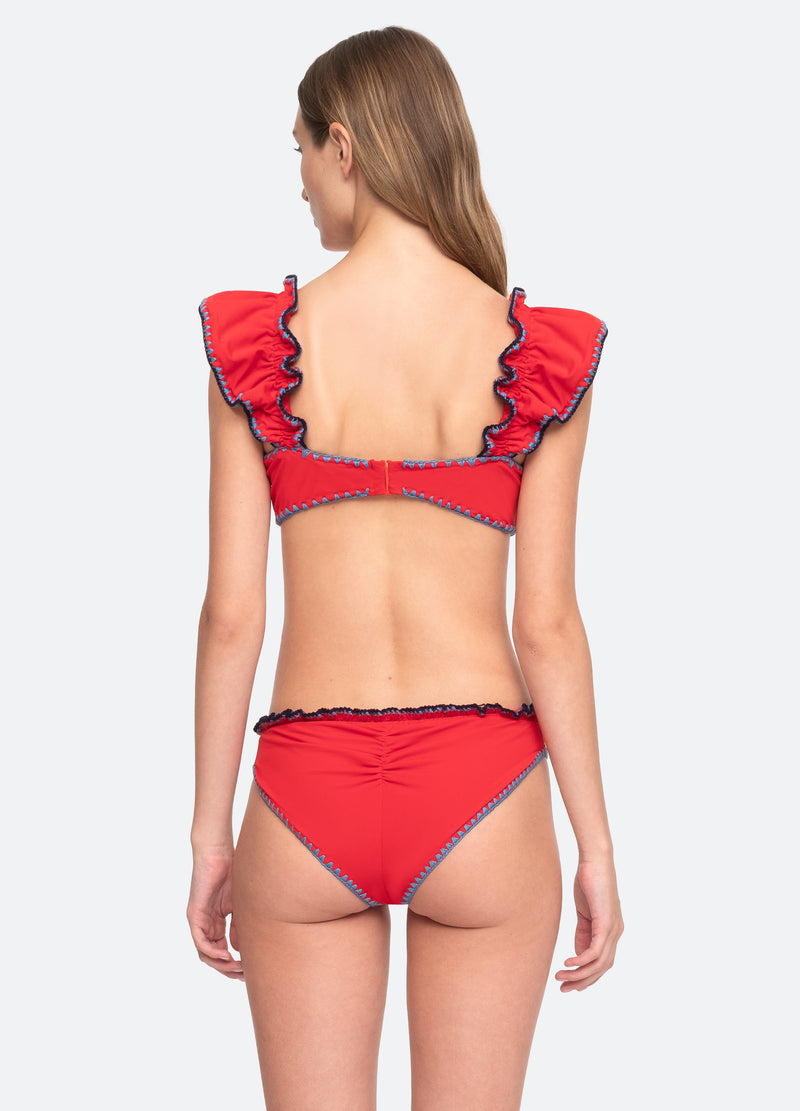 scarlet-lemika bikini top-back view - 2