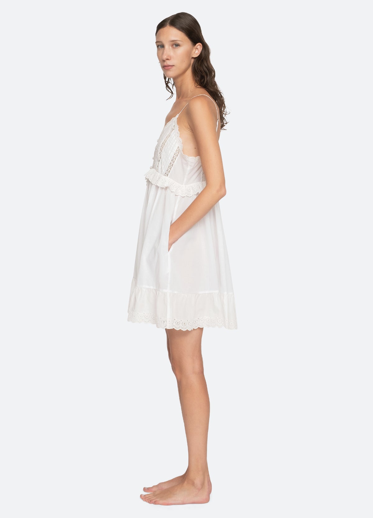 white-elysse nightgown-side view - 4