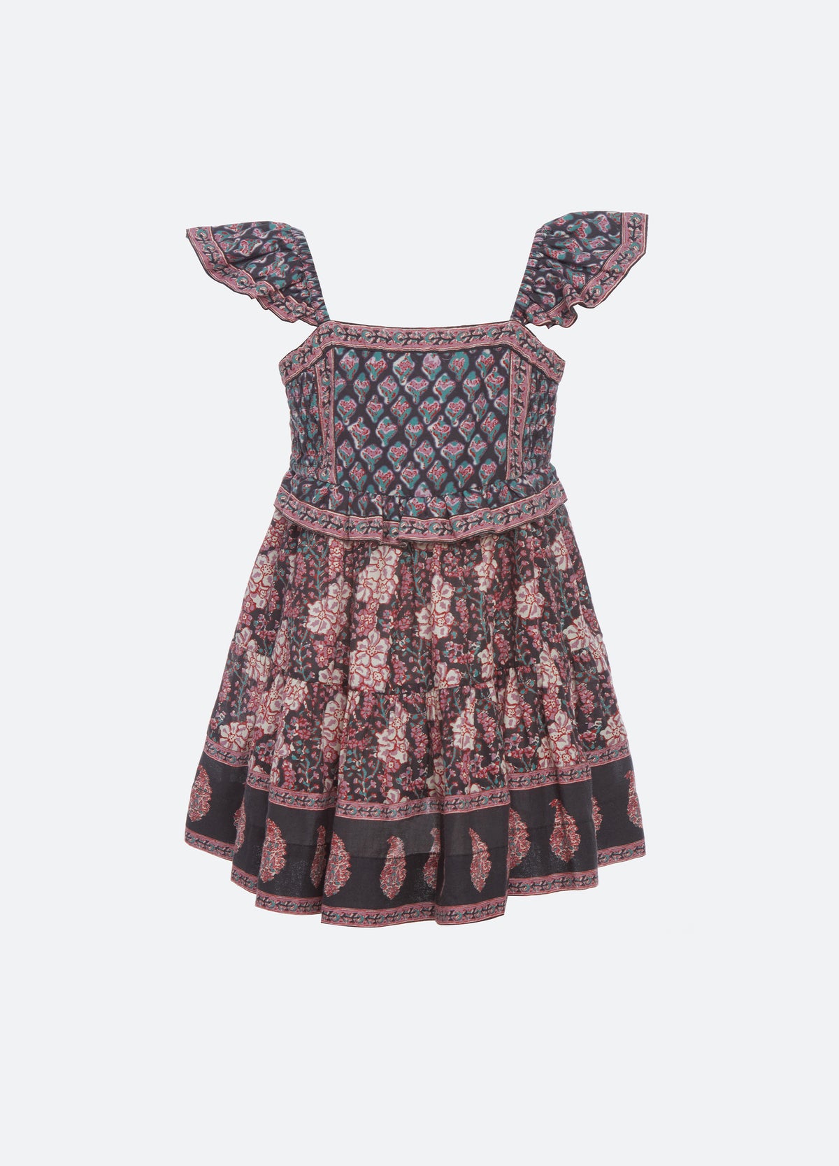 multi-donna kids dress-front view