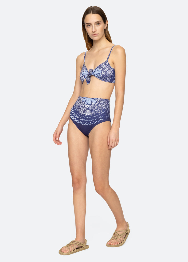 blue-blythe bikini top-full body view - 3