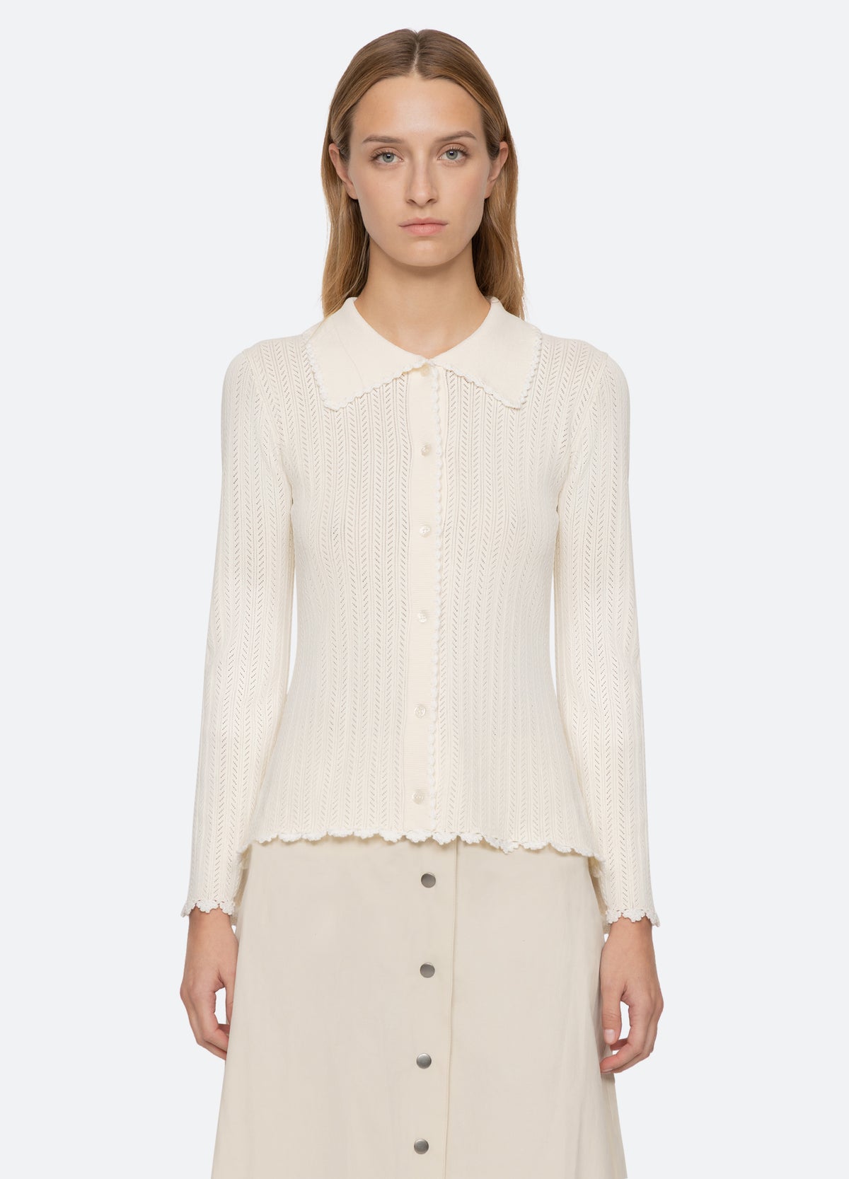 cream-abbie cardigan-front view - 8