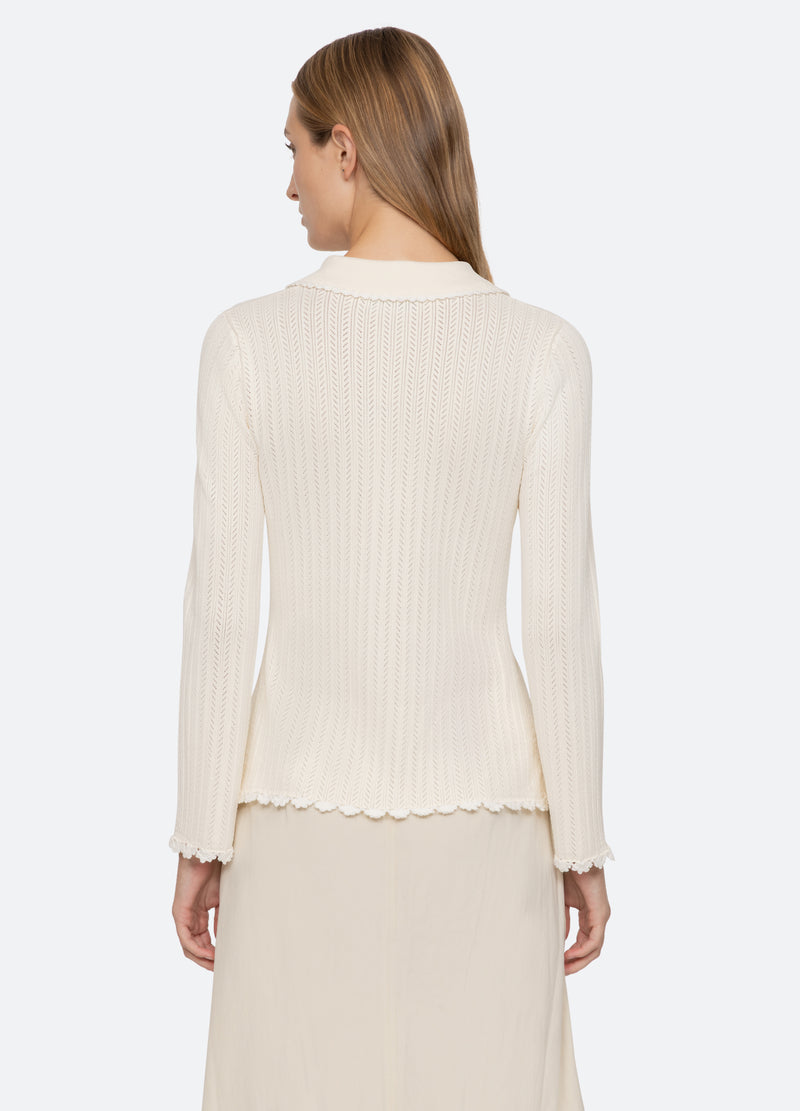 cream-abbie cardigan-back view - 9