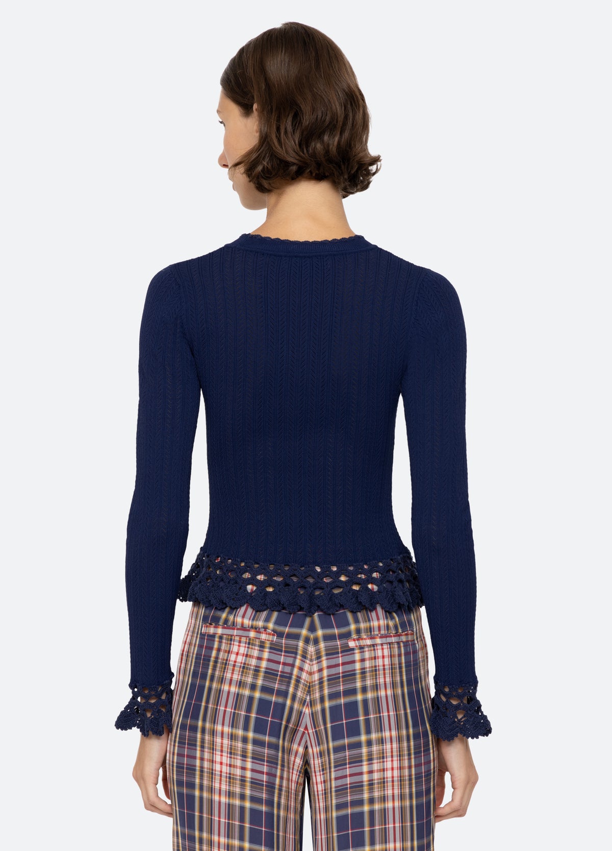 navy-abbie l/s top-back view - 10