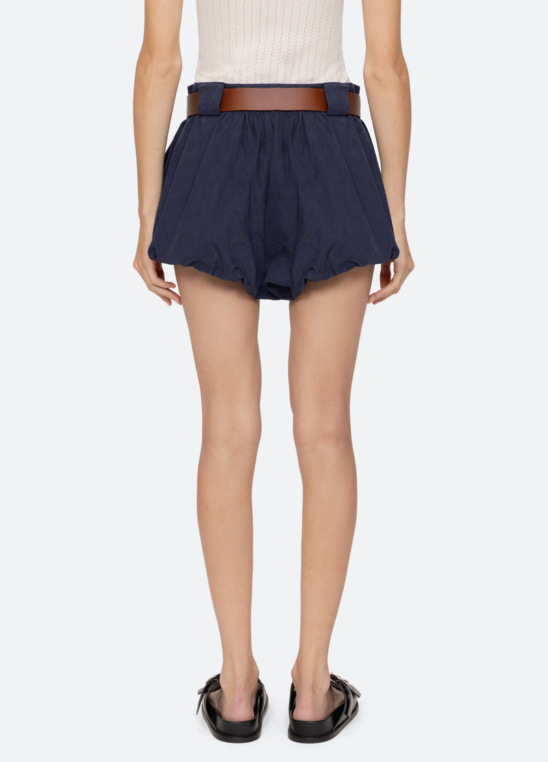 navy-adele shorts-back view - 3