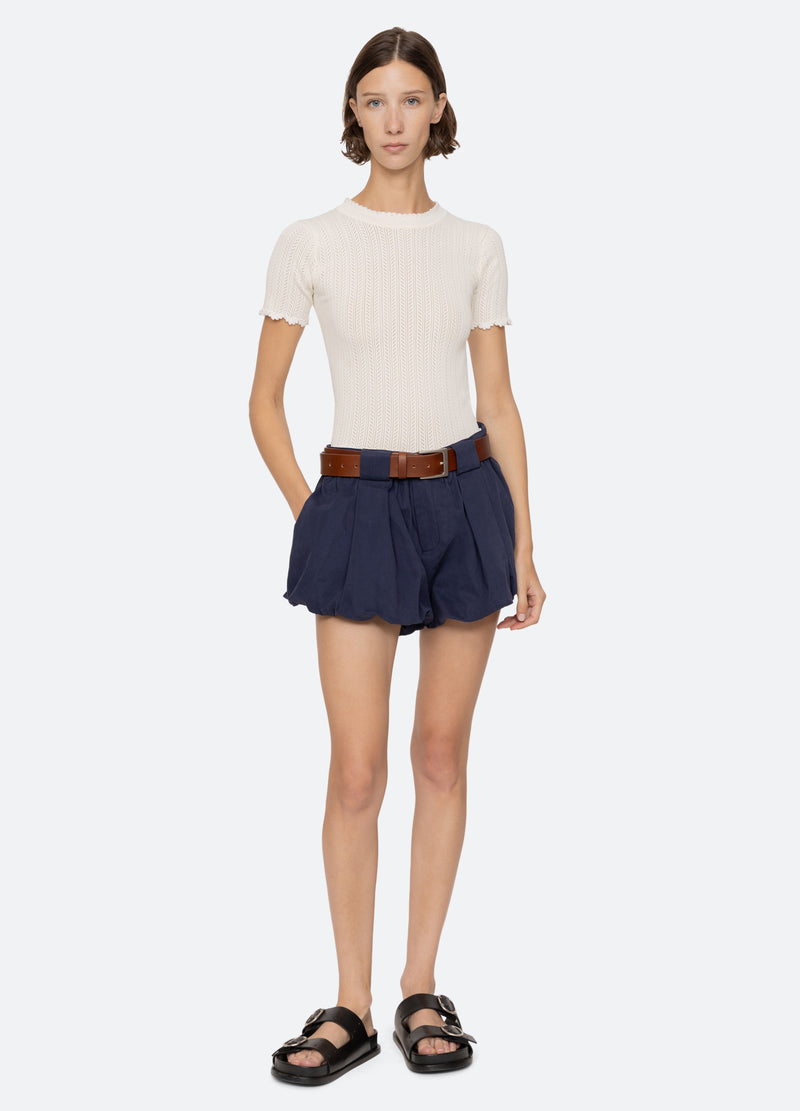 navy-adele shorts-full body view - 7