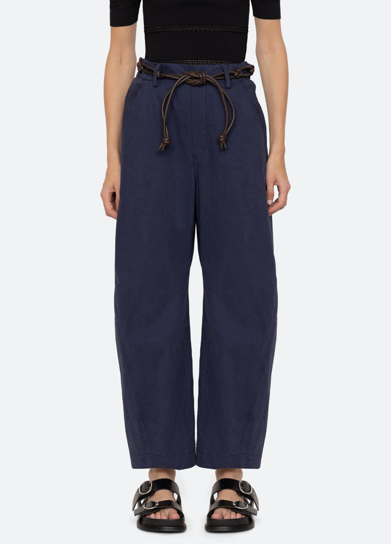 navy-adele pants-front view - 1