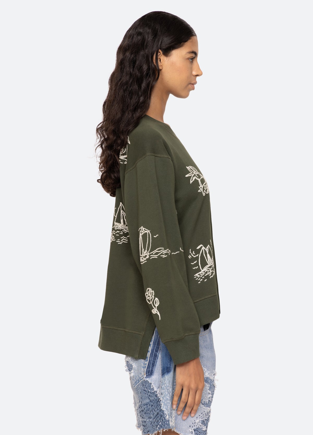 army-clyde sweatshirt-side view - 3