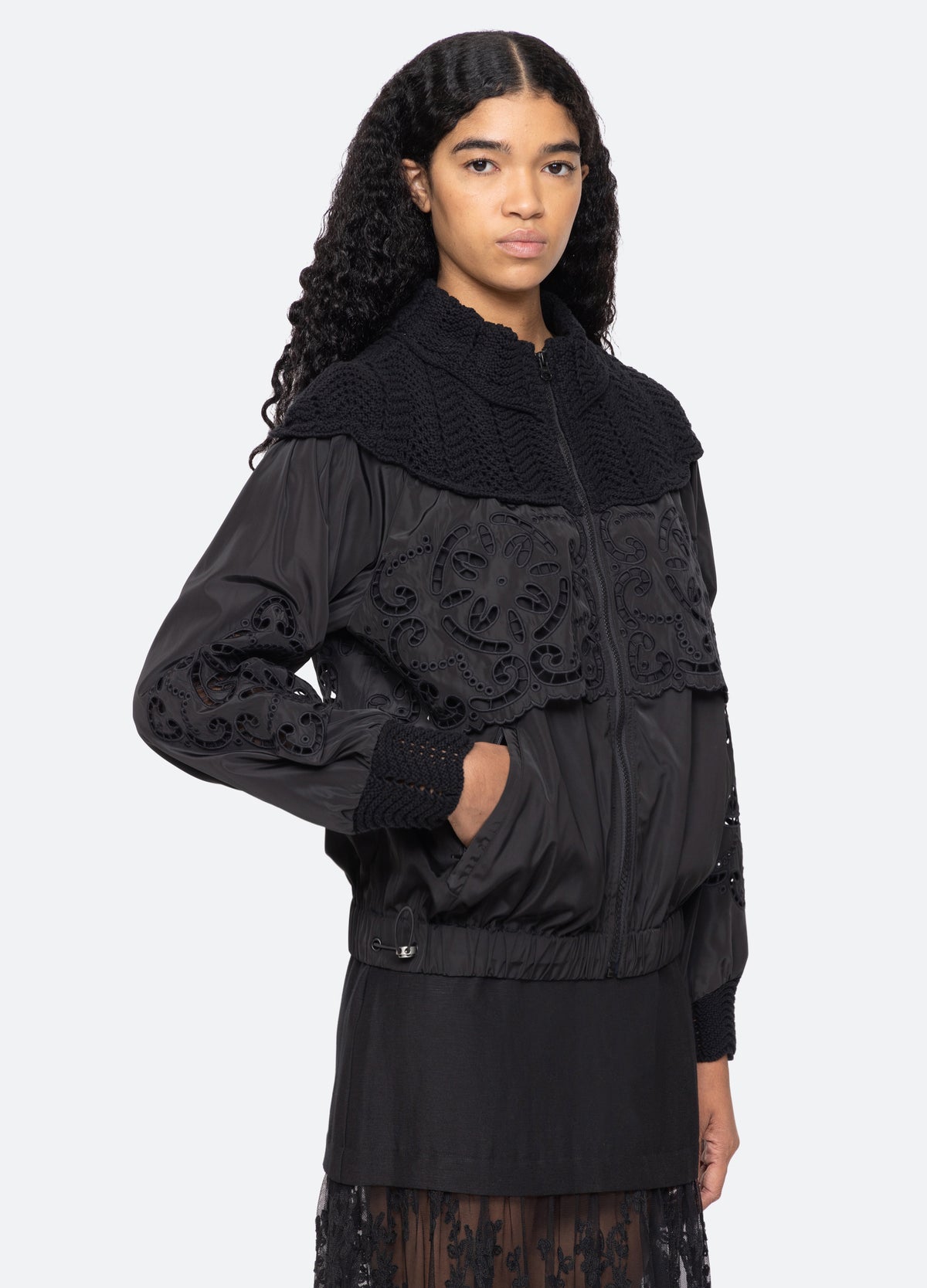 black-dahlia windbreaker-three quarter view - 5