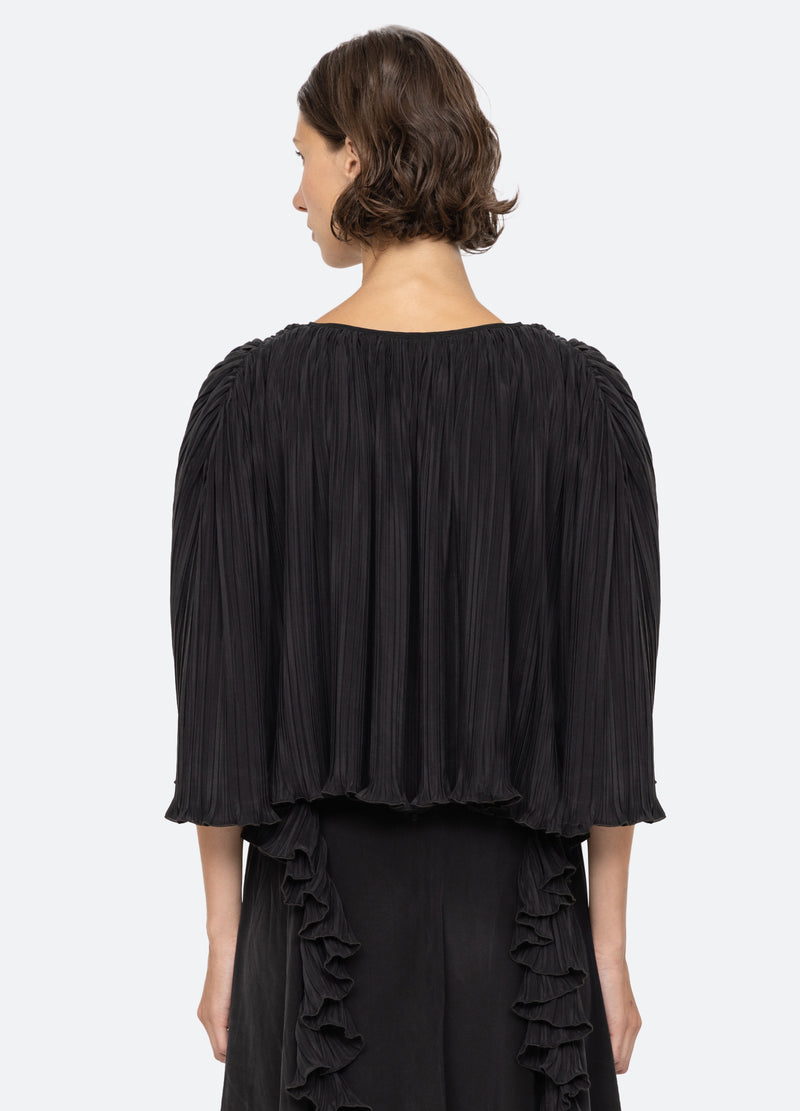 black-delilah cape-back view - 2