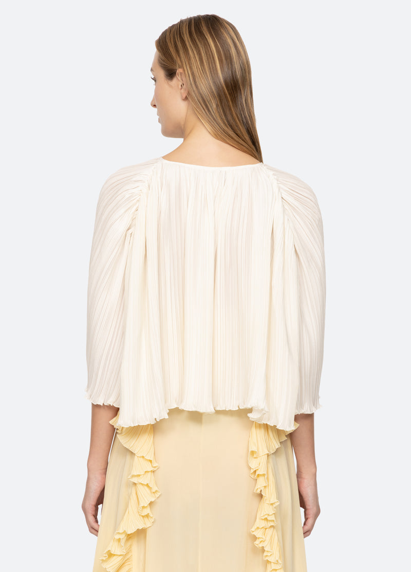 cream-delilah cape-back view - 9