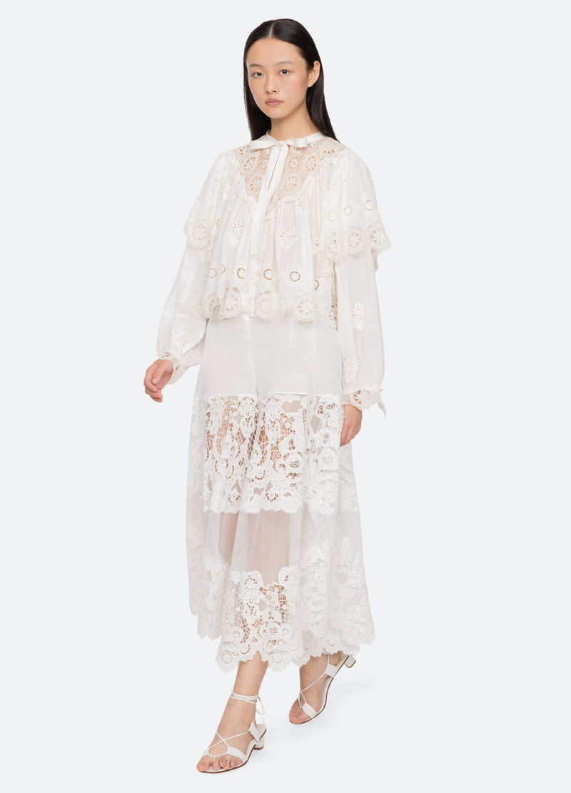 cream-sofia pants-full body view - 6