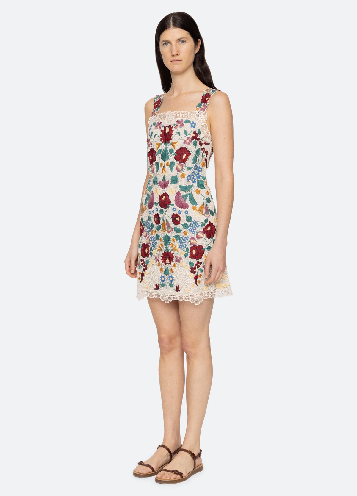 multi-katharine mini dress-three quarter view - 5