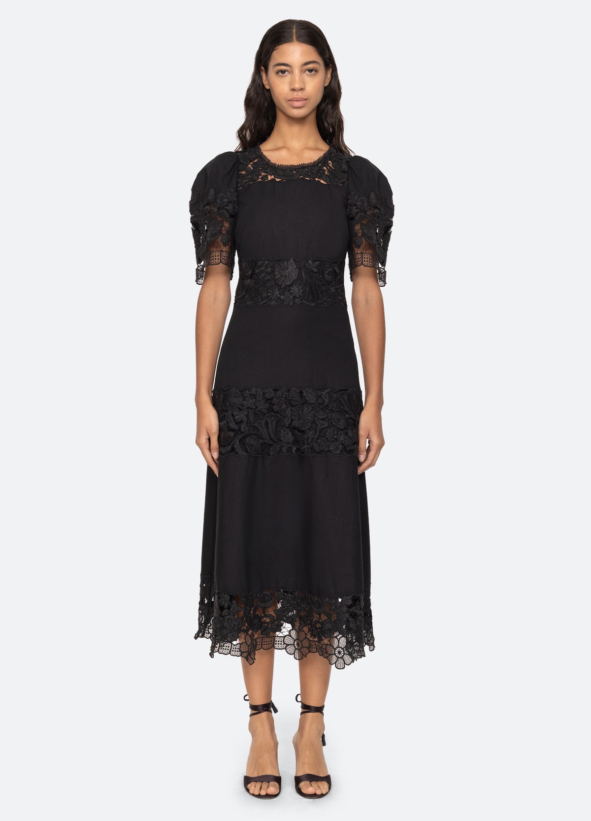 black-katharine s/s dress-front view - 3