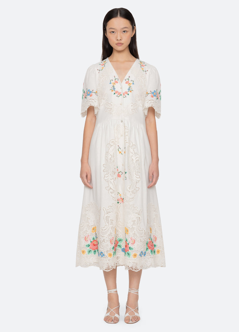 multi-astrid s/s dress-front view 2 - 7