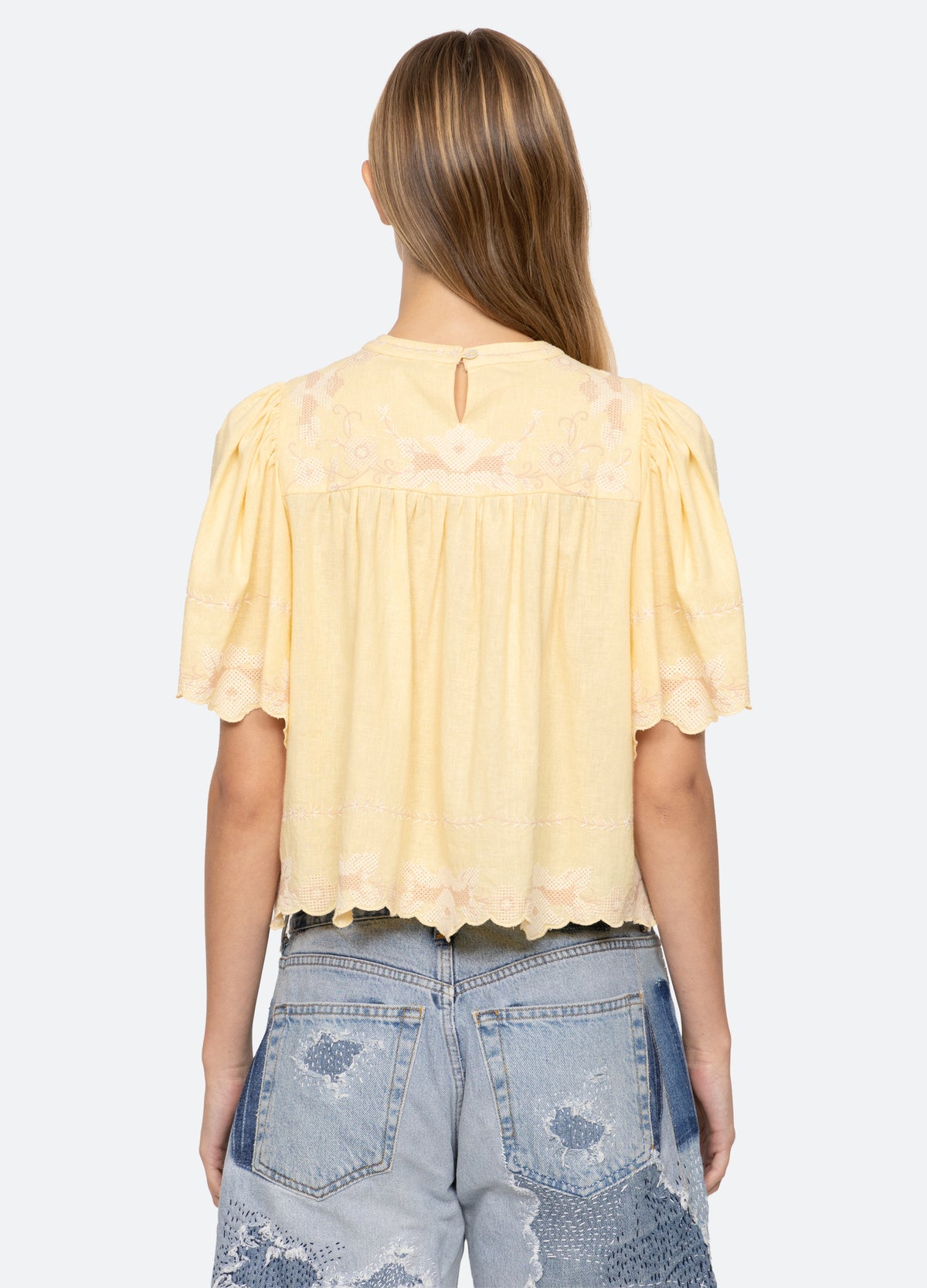 yellow-vesna s/s top-back view - 9