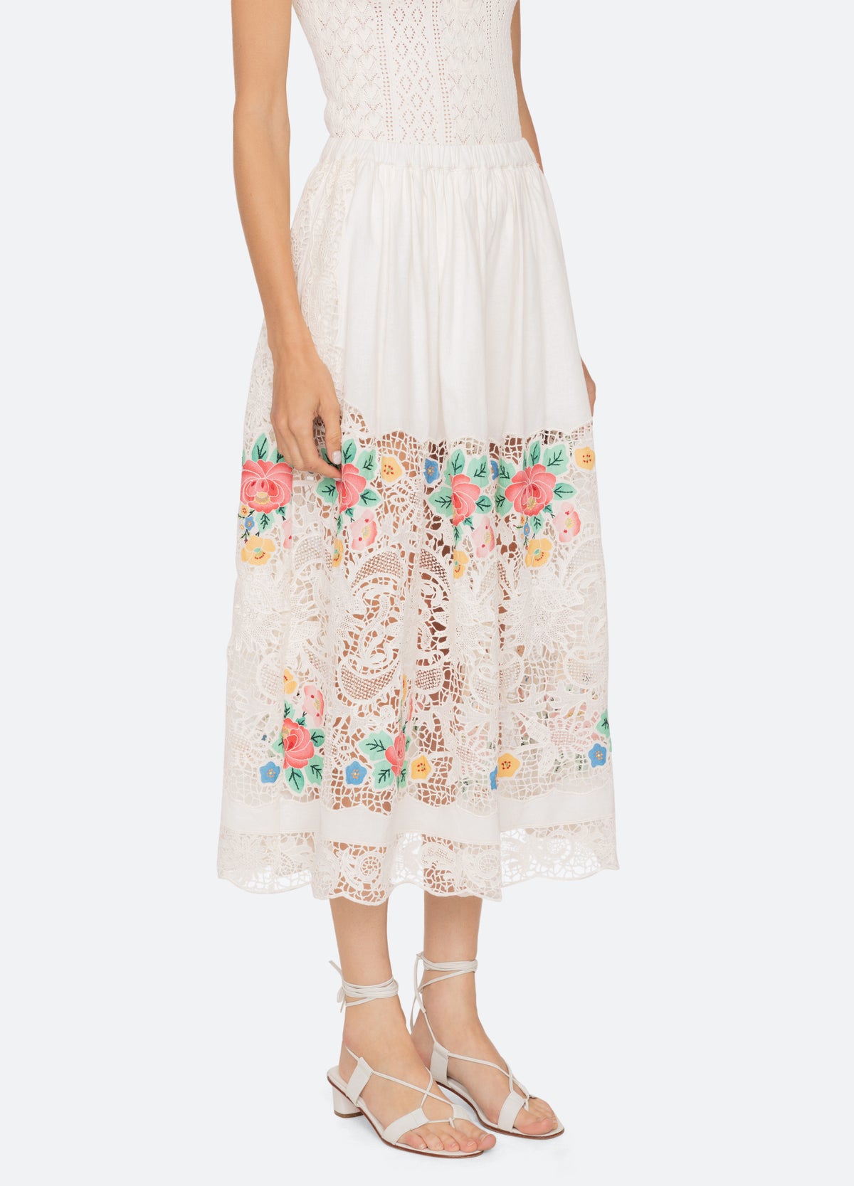 multi-astrid skirt-three quarter view - 5