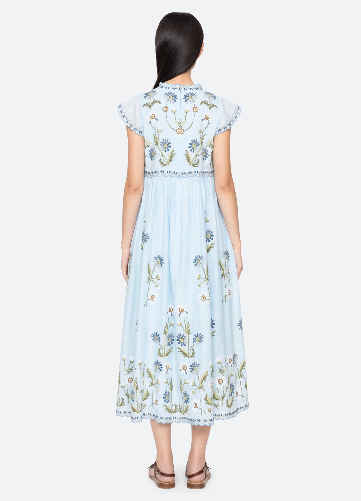 white and aqua dress When It's Love Mini - Blue, Large | Hazel and Olive The skirt showcases cascading tiered ruffles in a blue porcelain Sophia Midi Dress in Blue