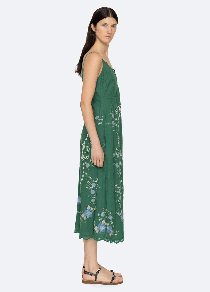 green-vesna dress-side view - 3