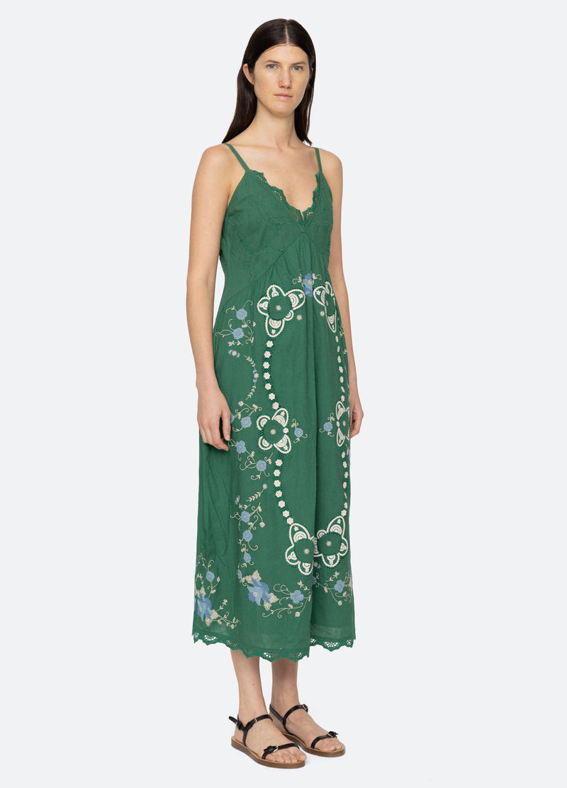 green-vesna dress-three quarter view - 4