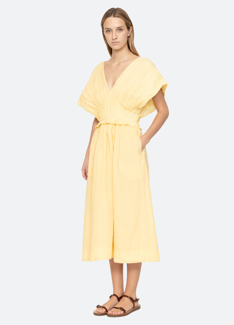 butter-zora s/s dress-three quarter view - 5