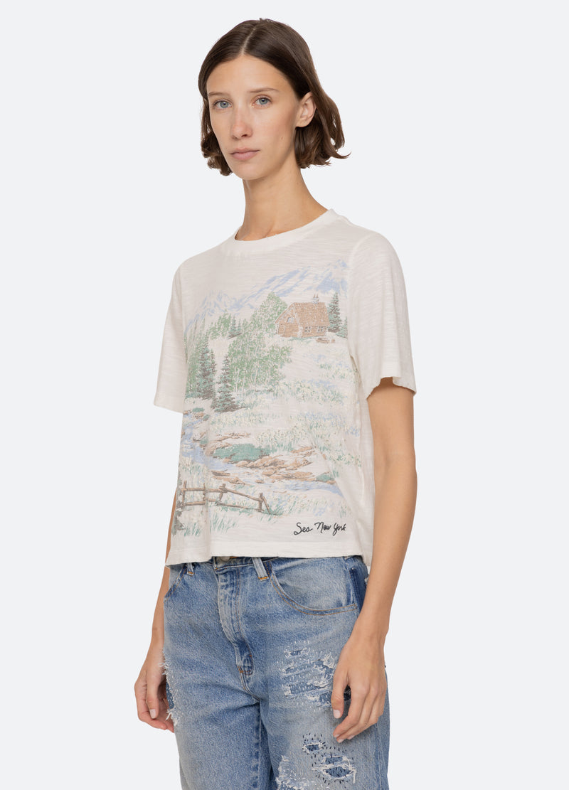 white-andes t-shirt-three quarter view - 4