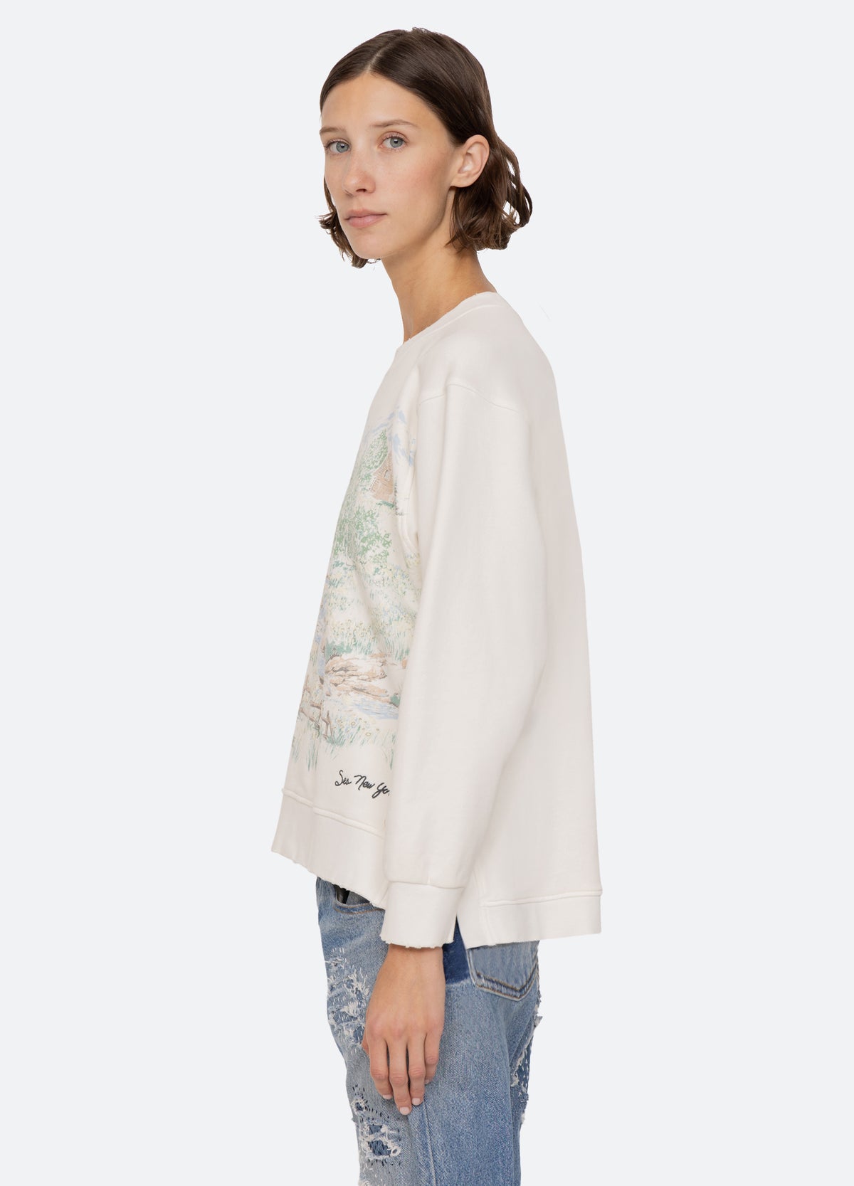 white-andes sweatshirt-side view - 3